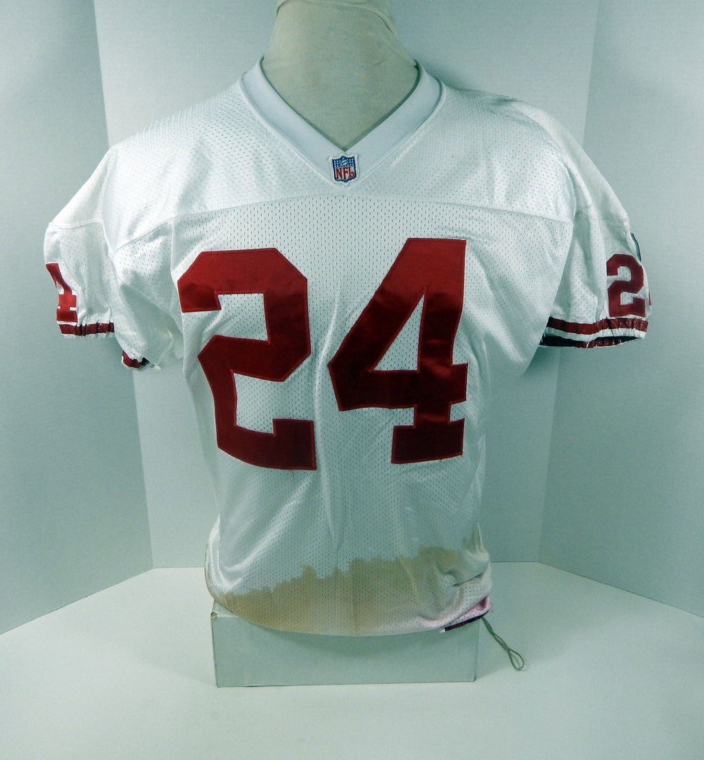 1995 San Francisco 49ers Jamal Willis #24 Game Issued White Jersey 44 DP30191 - DP30191