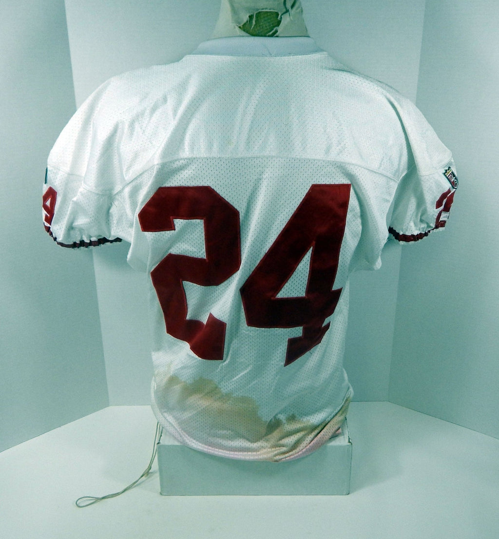 1995 San Francisco 49ers Jamal Willis #24 Game Issued White Jersey 44 DP30191 - DP30191