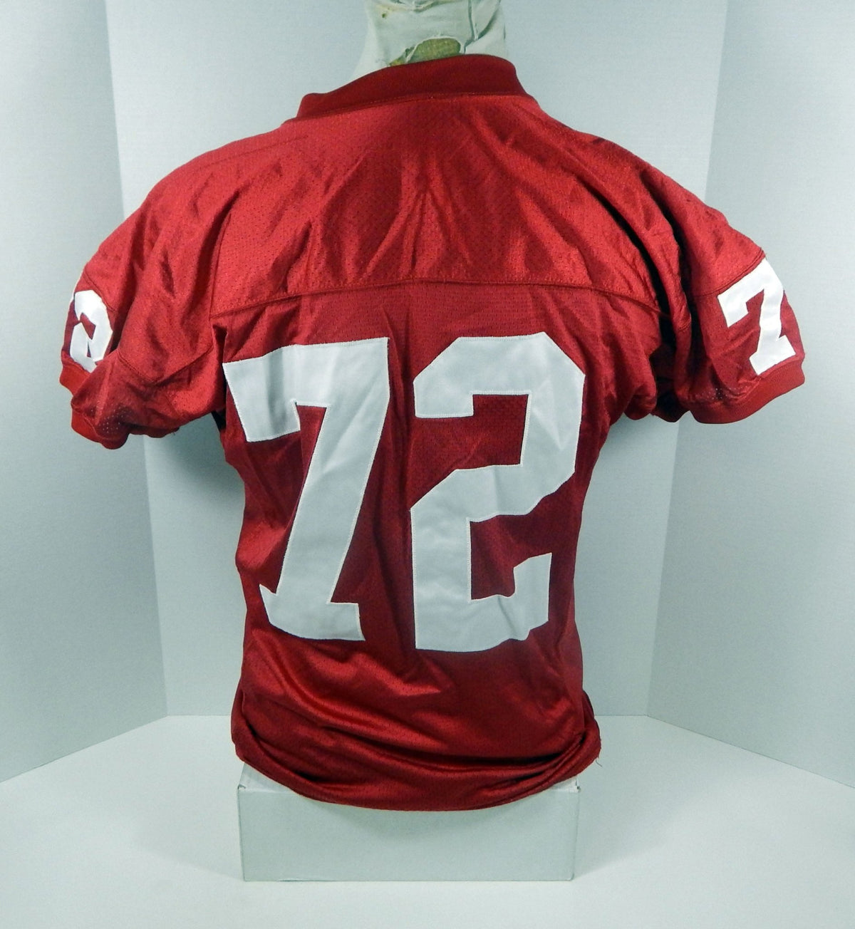 1995 San Francisco 49ers Oliver Barnett #72 Game Issued Red Jersey 50 DP30174 - DP30174