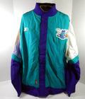 1997-98 Charlotte Hornets Game Issued Purple Teal Warm Up Jacket 50 DP60225 - DP60225