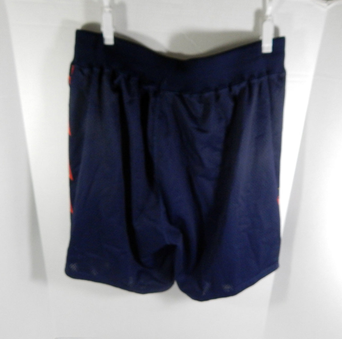 1997-98 Golden State Warriors #43 Game Used Navy Shorts Lightning Bolt 40 73 - DP57173