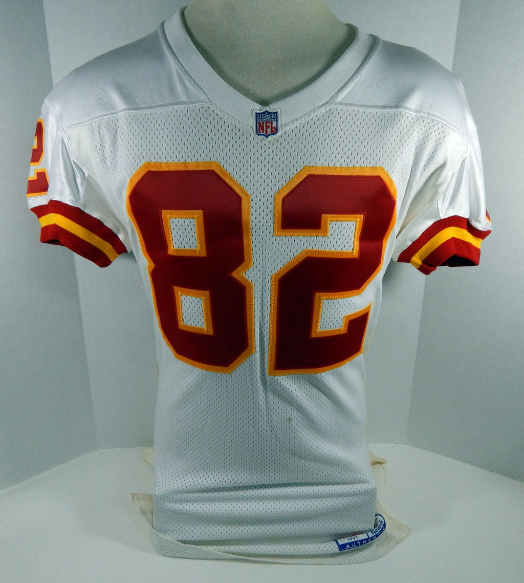 1997 Kansas City Chiefs #82 Game Issued White Jersey 42 DP17017 - DP17017