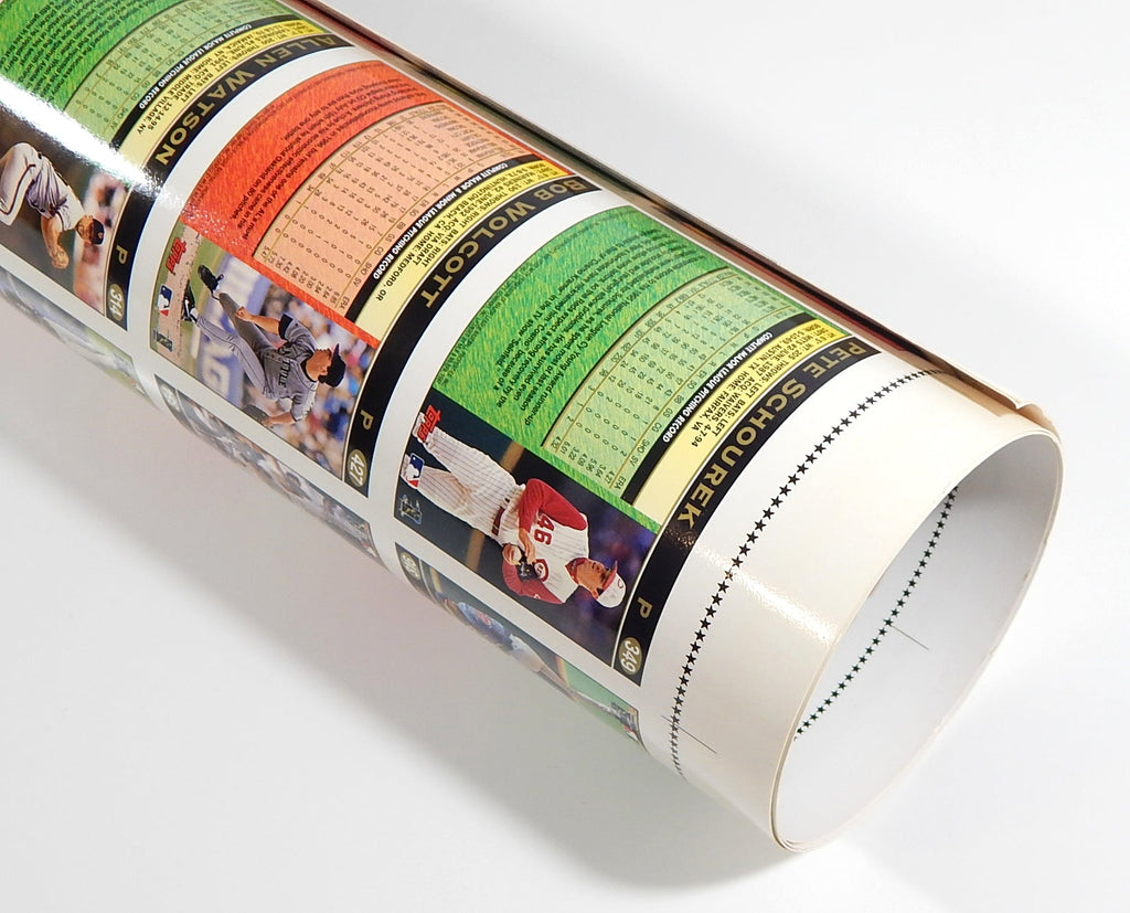 1997 Topps Baseball Uncut Sheet Rolled In Tube (110 Cards) Fielder Strawberry - DJ077029