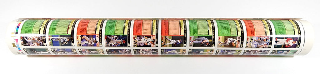 1997 Topps Baseball Uncut Sheet Rolled In Tube (110 Cards) Fielder Strawberry - DJ077029