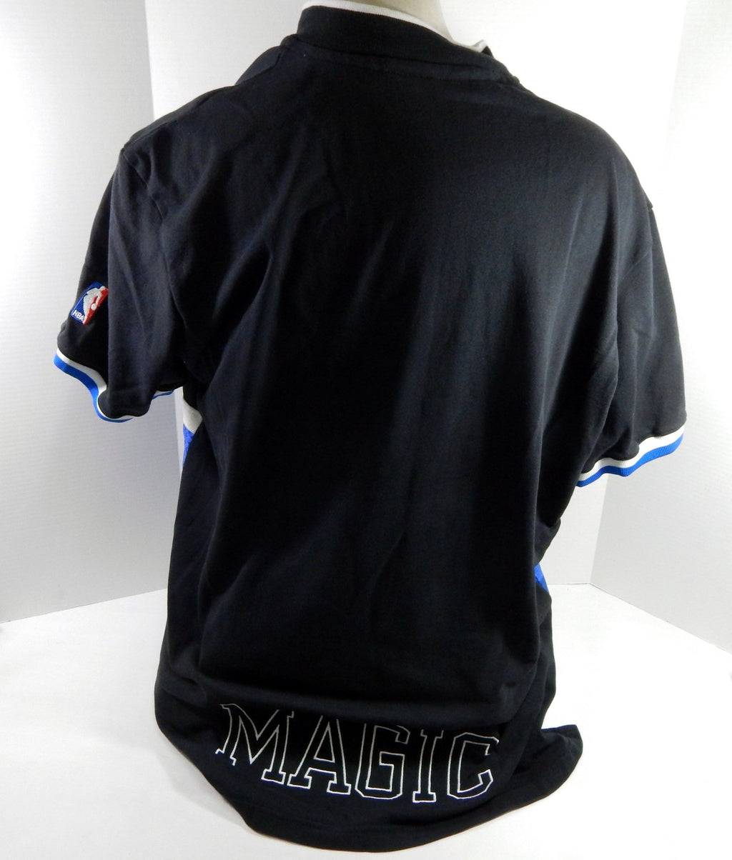 1998-99 Orlando Magic Danny Schaves #24 Game Used Black Blue Shooting Shirt 4 - DP61154