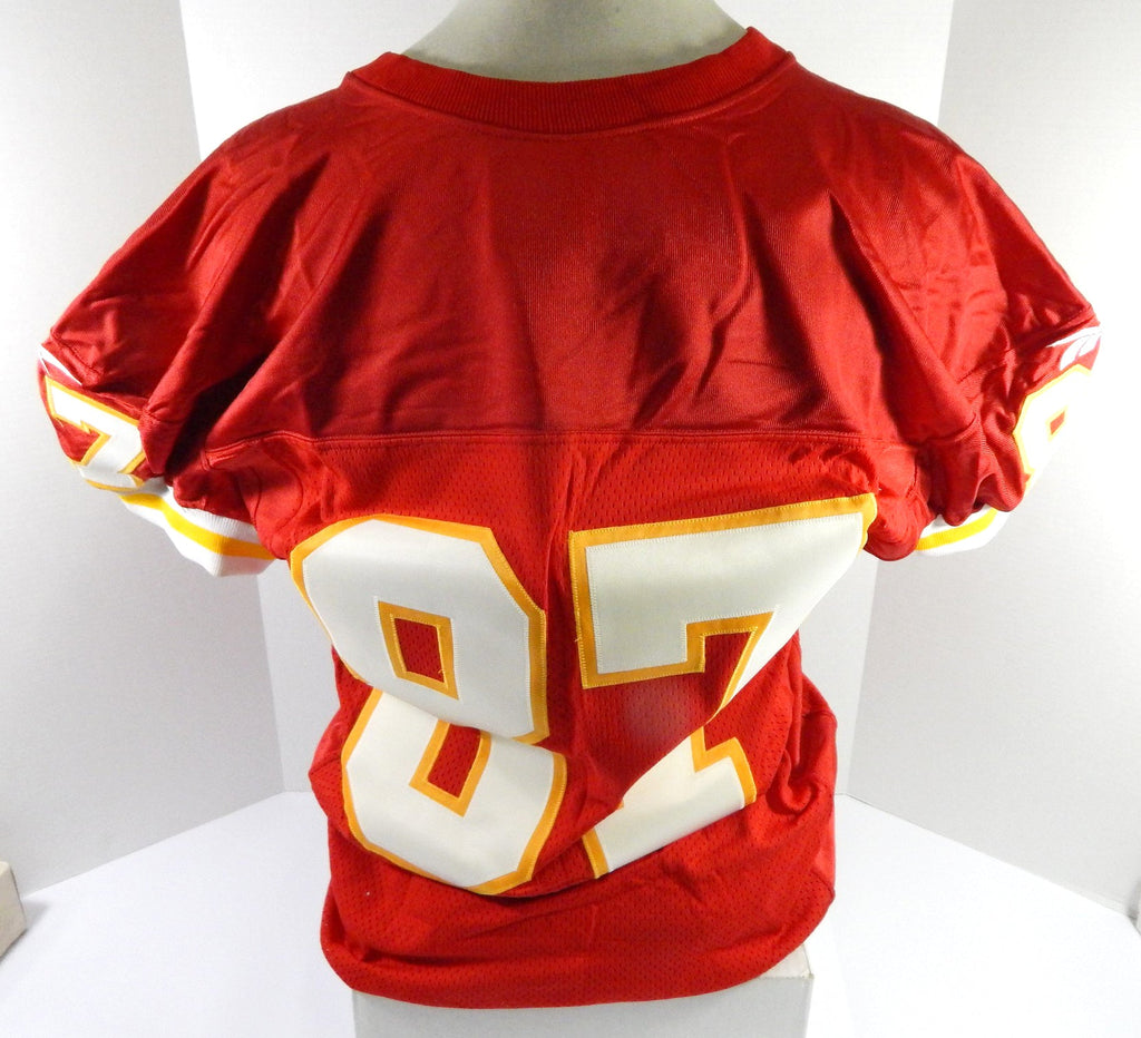 1998 Kansas City Chiefs #87 Game Used Red Jersey 44 DP51843 - DP51843