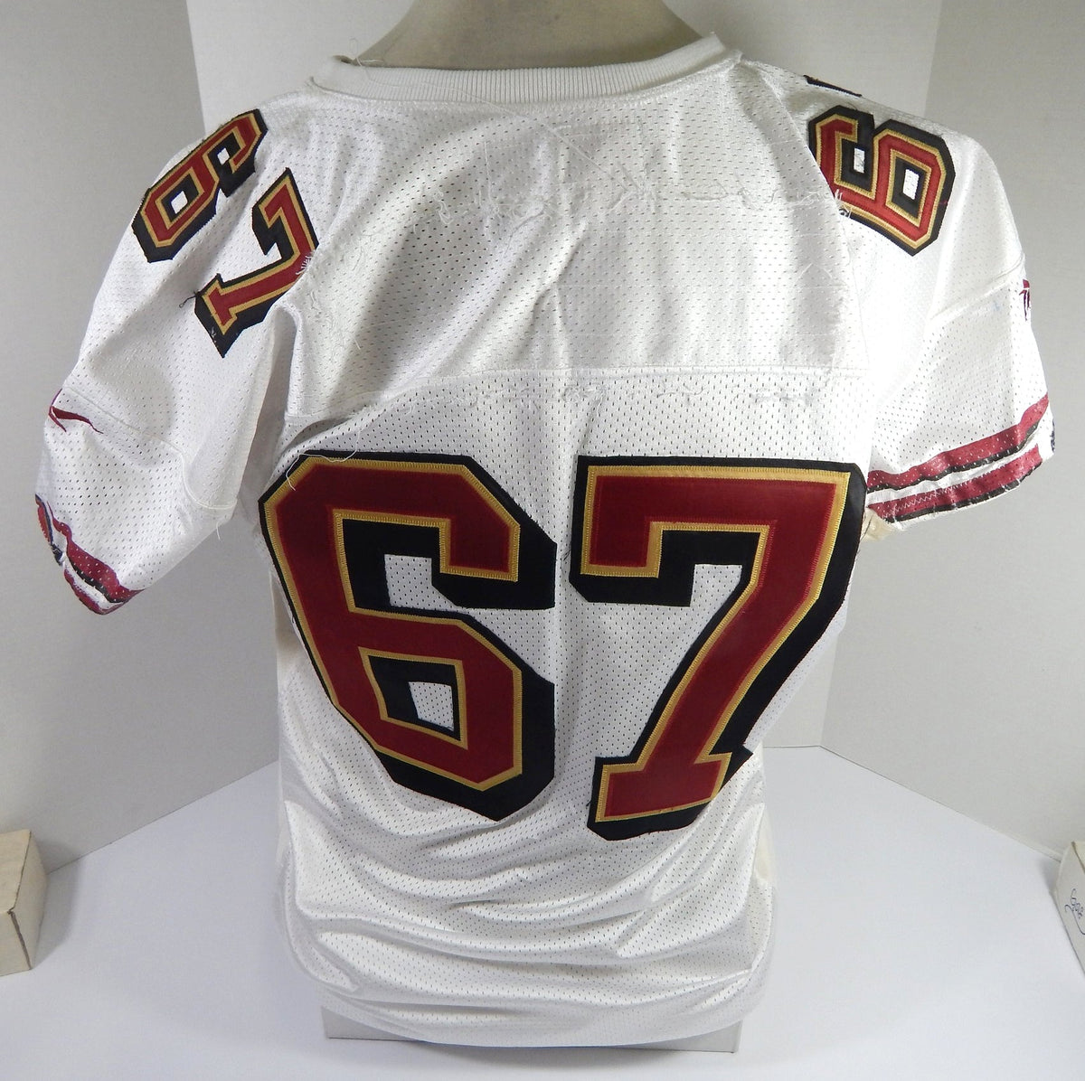 1998 San Francisco 49ers #67 Game Issued White Jersey 52 DP56860 - DP56860