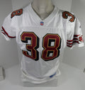 1999 San Francisco 49ers #38 Game Issued White Jersey 44 DP58629 - DP58629