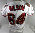 1999 San Francisco 49ers Wilson #64 Game Issued White Jersey 52 DP58864 - DP58864