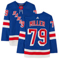 K'Andre Miller #79 New York Rangers Adidas Primegreen NHL Hockey Jersey Blue 52