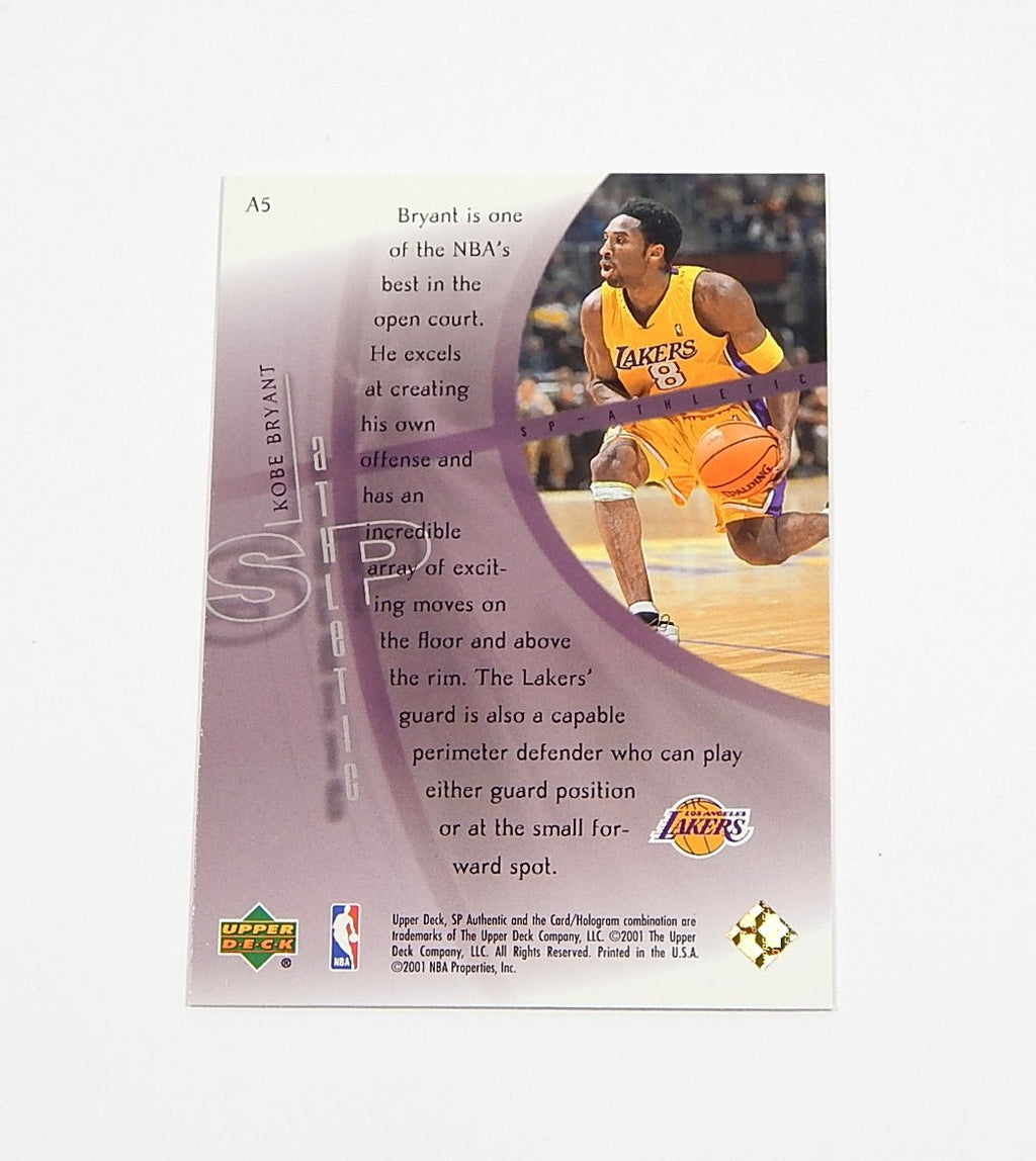 2000-01 SP Authentic Athletic Kobe Bryant #A5 Insert - DJ077117