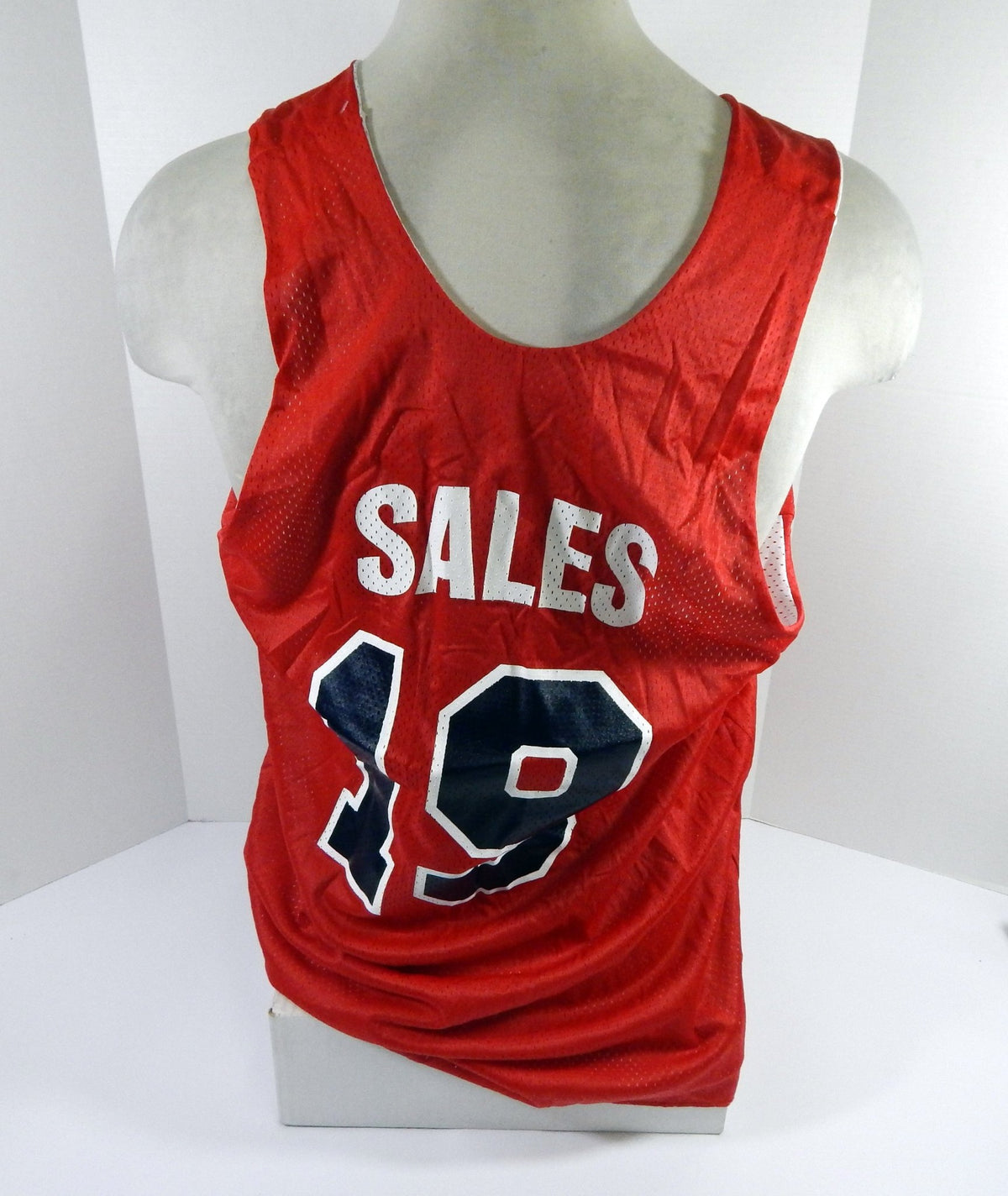 2000-01 Team USA Basketball Sales #19 Game Used Red Practice Jersey XL DP57950 - DP57950