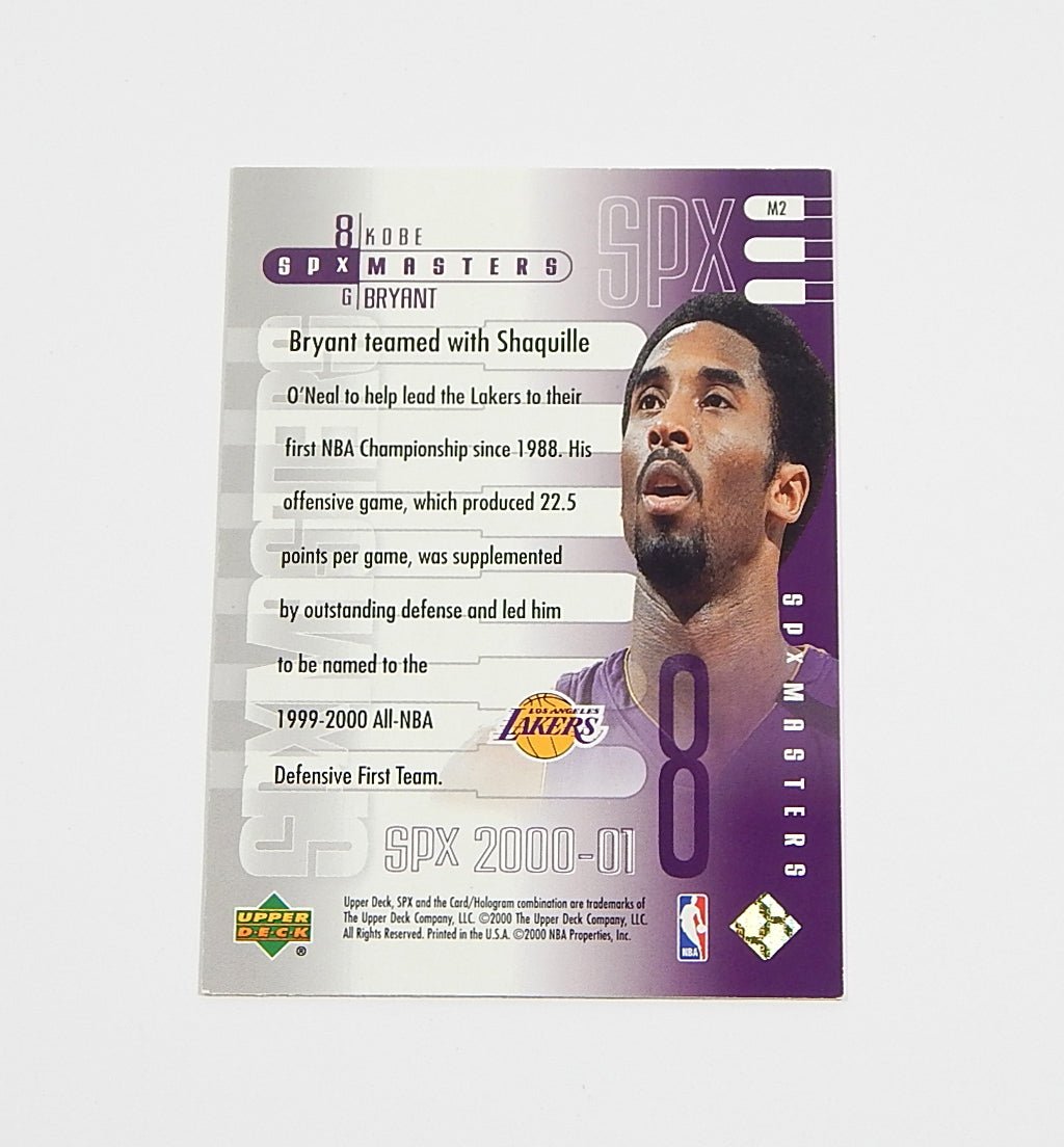 2000-01 Upper Deck SPx Masters Kobe Bryant #M2 Insert - DJ077120