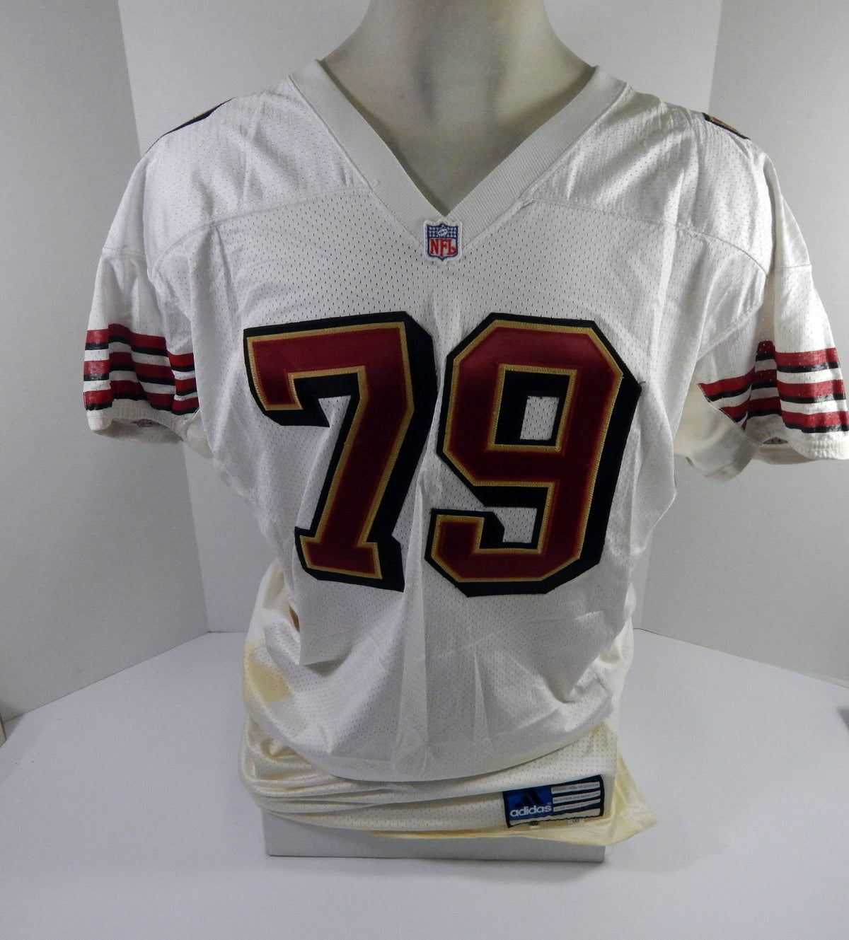 2000 San Francisco 49ers Jasper Parks #79 Game Issued White Jersey 60 DP57970 - DP57970