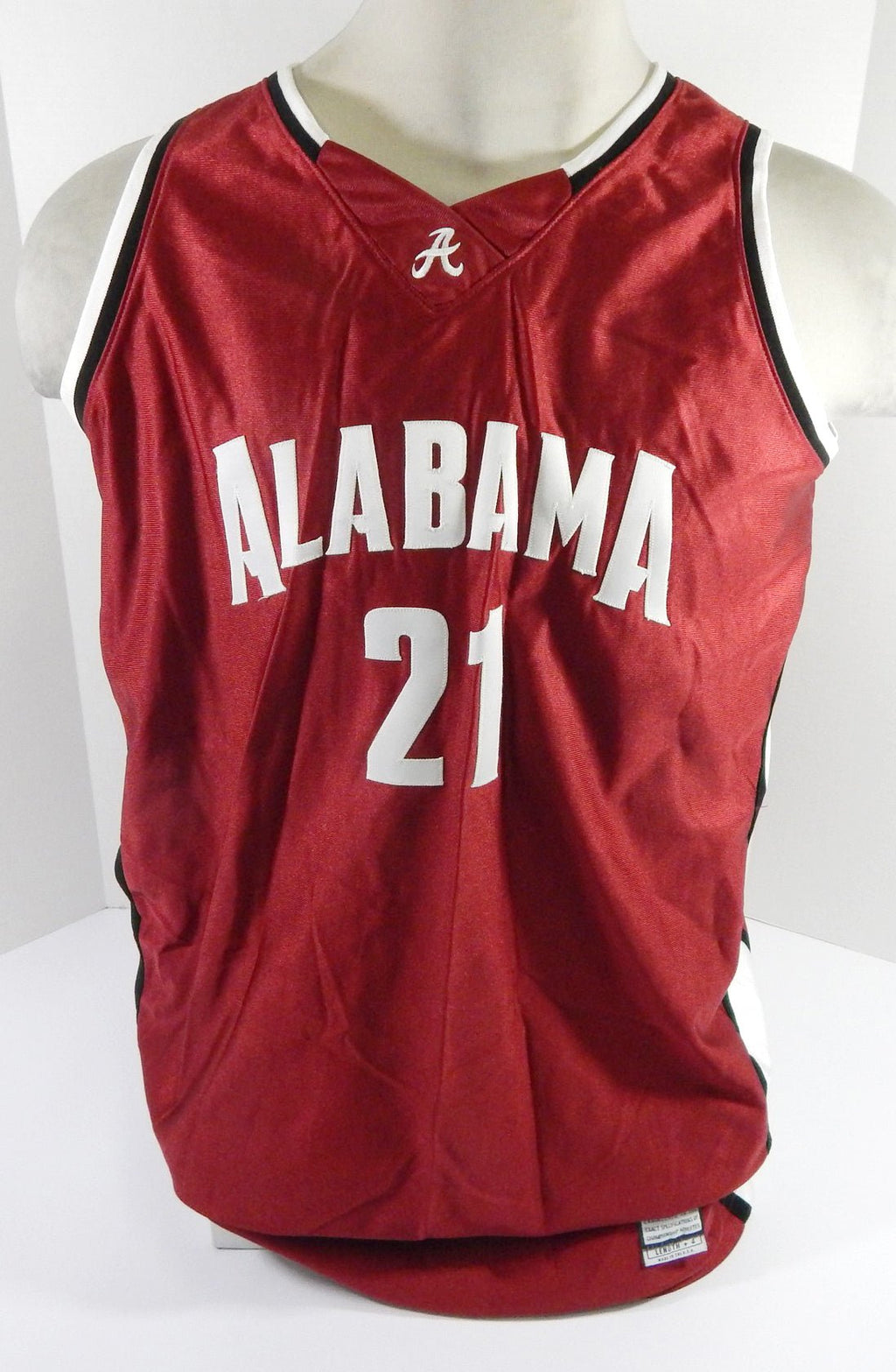 2000s Alabama Crimson Tide Bama Johnson #21 Game Used Red Crimson Jersey 46 6 - DP56719