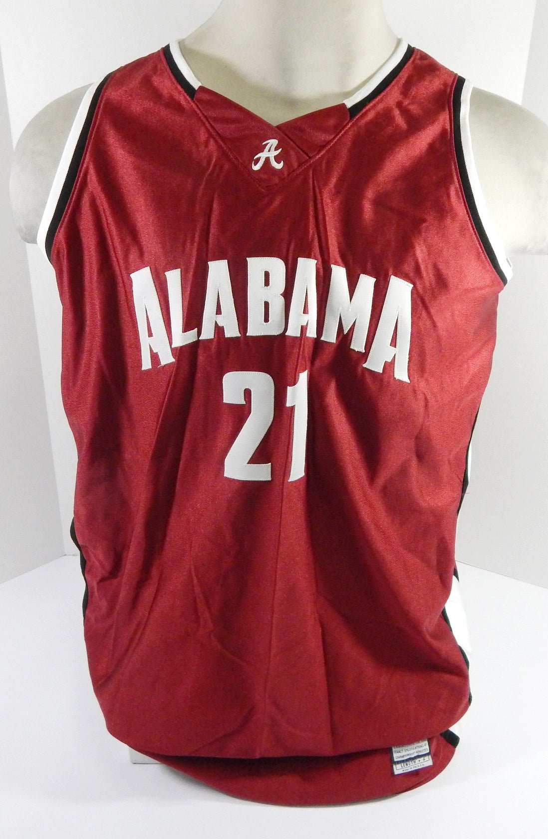 2000s Alabama Crimson Tide Bama Johnson #21 Game Used Red Crimson Jersey 46 6 - DP56719