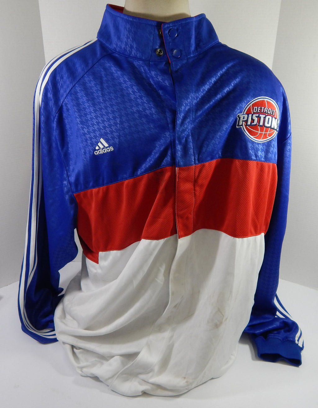 2000s Detroit Pistons Game Issued Blue Warm Up Jacket 3XL+4 DP59374 - DP59374