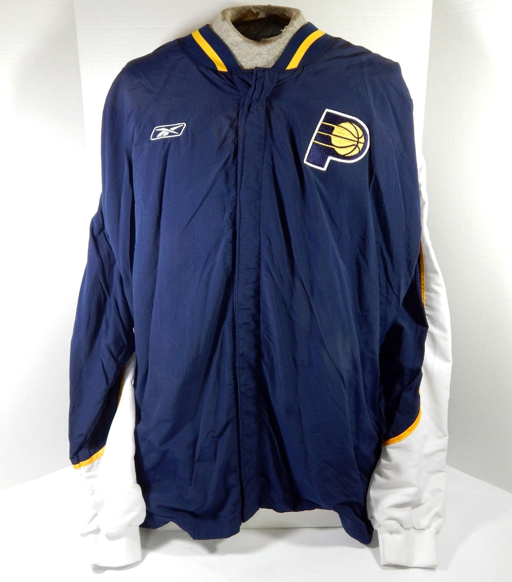 2000s Indiana Pacers #11 Game Used Navy Warm Up Jacket 50 DP59636 - DP59636