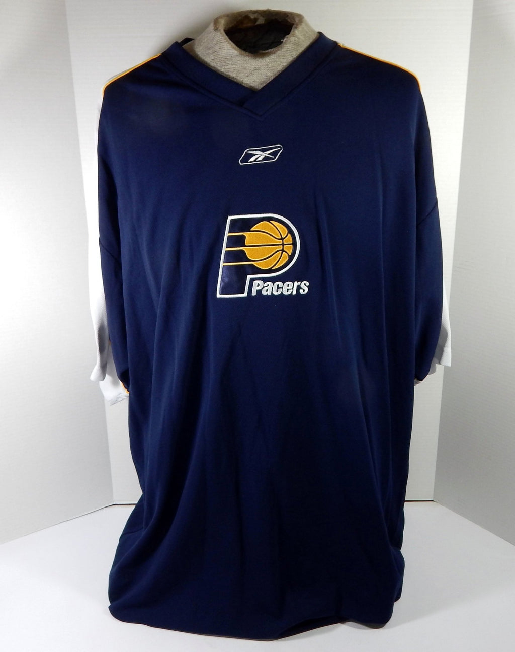 2000s Indiana Pacers #24 Game Used Navy Shooting Shirt 3XL DP59608 - DP59608
