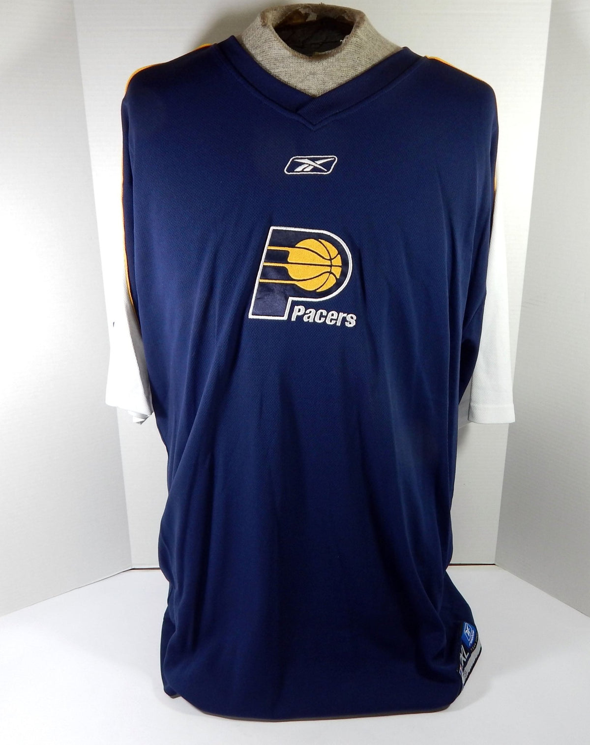 2000s Indiana Pacers #31 Game Used Navy Shooting Shirt 2XL DP59611 - DP59611