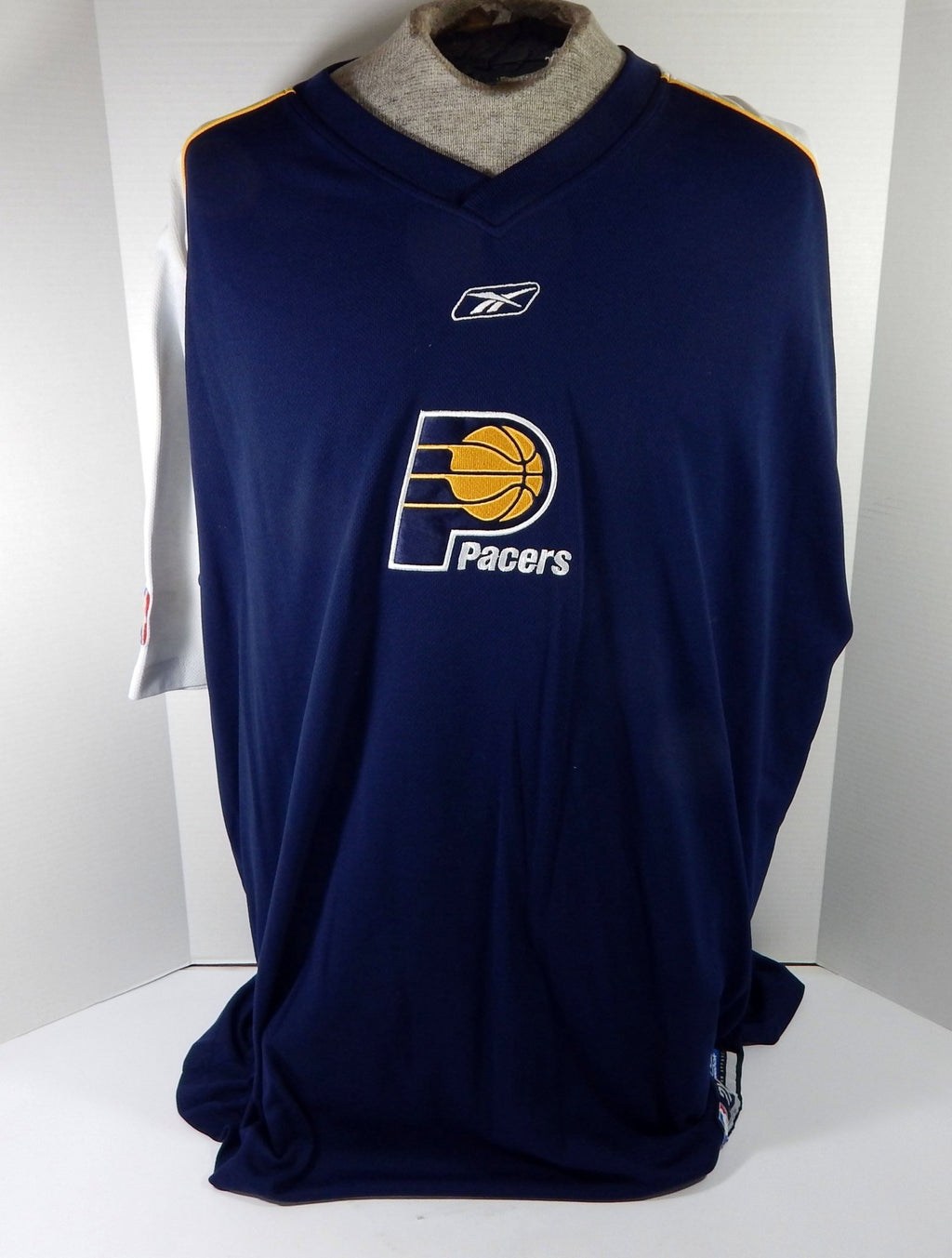 2000s Indiana Pacers #44 Game Used Navy Shooting Shirt 3XL DP59630 - DP59630