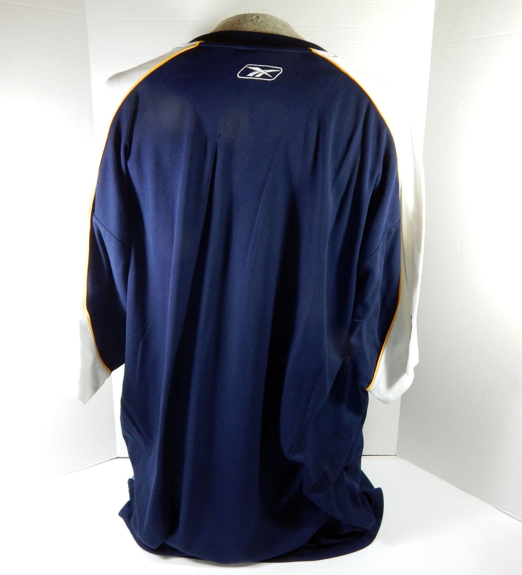 2000s Indiana Pacers #7 Game Used Navy Shooting Shirt 3XL DP59605 - DP59605