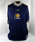 2000s Indiana Pacers #7 Game Used Navy Shooting Shirt 3XL DP59605 - DP59605