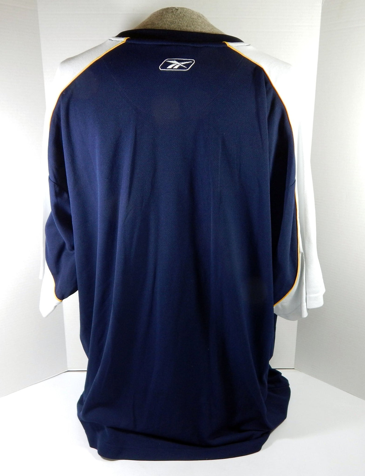 2000s Indiana Pacers #7 Game Used Navy Shooting Shirt 3XL DP59627 - DP59627