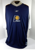 2000s Indiana Pacers #7 Game Used Navy Shooting Shirt 3XL DP59627 - DP59627