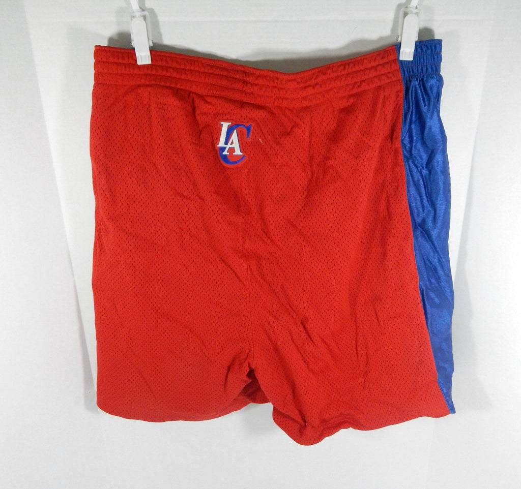 2000s Los Angeles Clippers Game Issued Red Shorts 44 DP57224 - DP57224