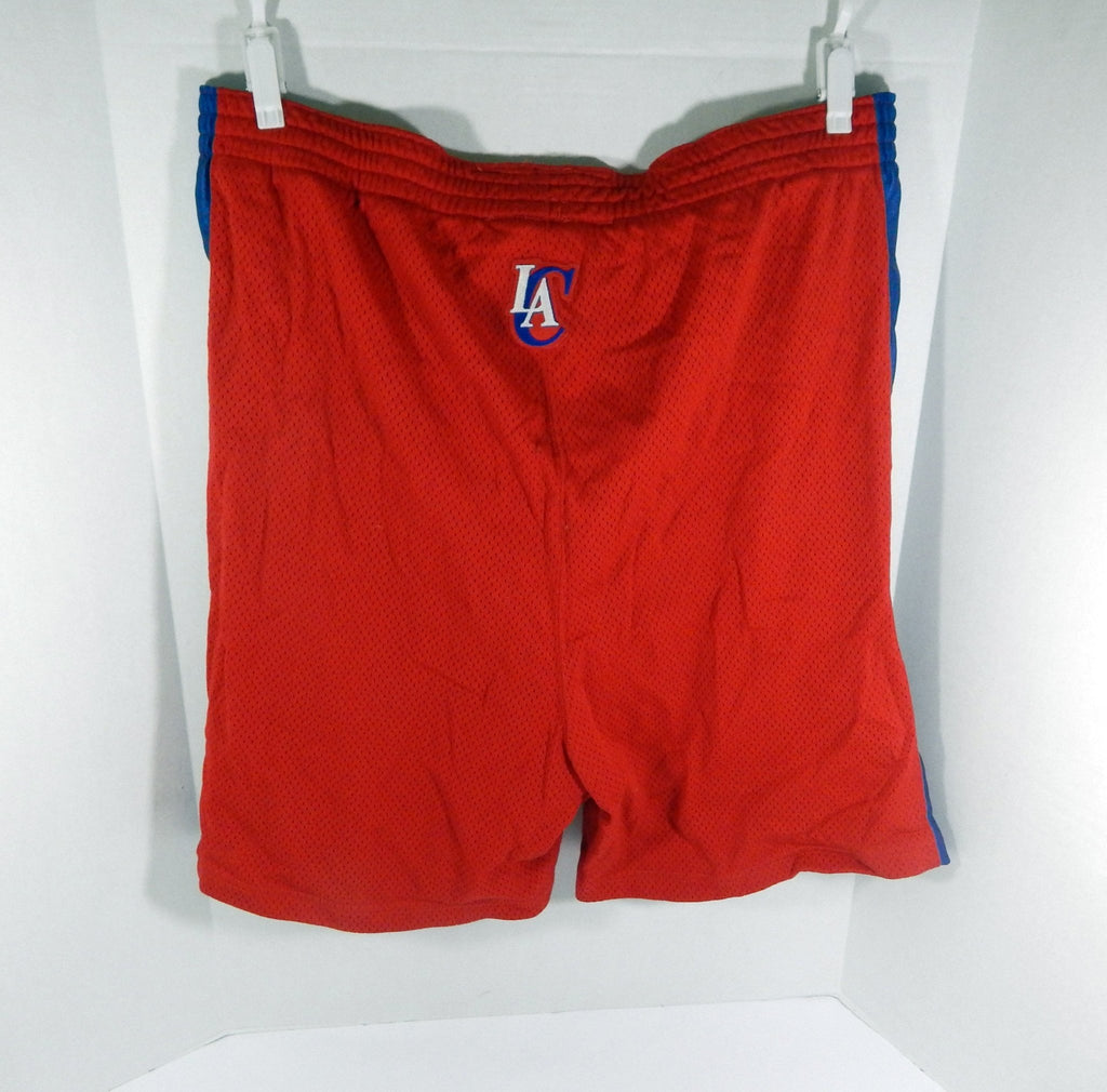 2000s Los Angeles Clippers Game Issued Red Shorts 48 DP57222 - DP57222