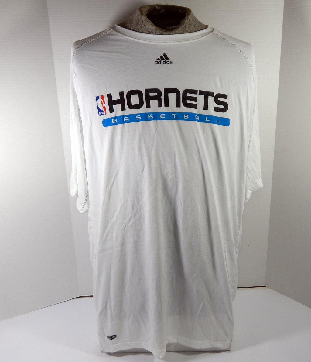 2000s New Orleans Hornets Team Issued White Training Shirt 2XL DP59532 - DP59532