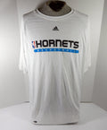 2000s New Orleans Hornets Team Issued White Training Shirt 2XL DP59533 - DP59533