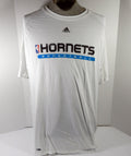 2000s New Orleans Hornets Team Issued White Training Shirt 2XL DP59535 - DP59535
