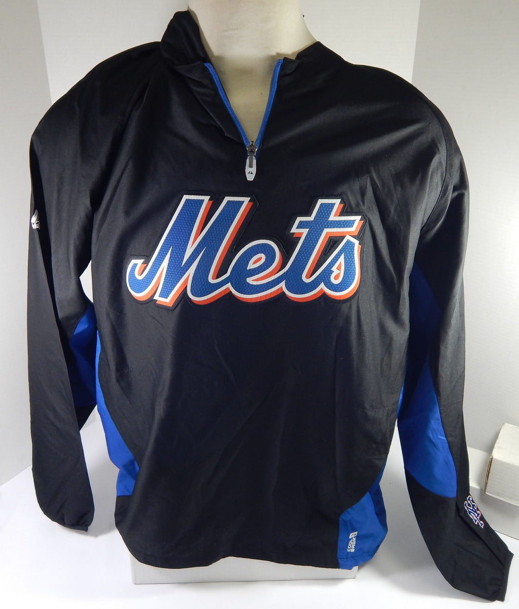 2000s New York Mets KC Game Issued Black Bench Jacket L DP53193 - DP53193