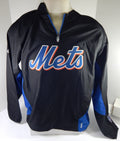 2000s New York Mets KC Game Issued Black Bench Jacket L DP53193 - DP53193