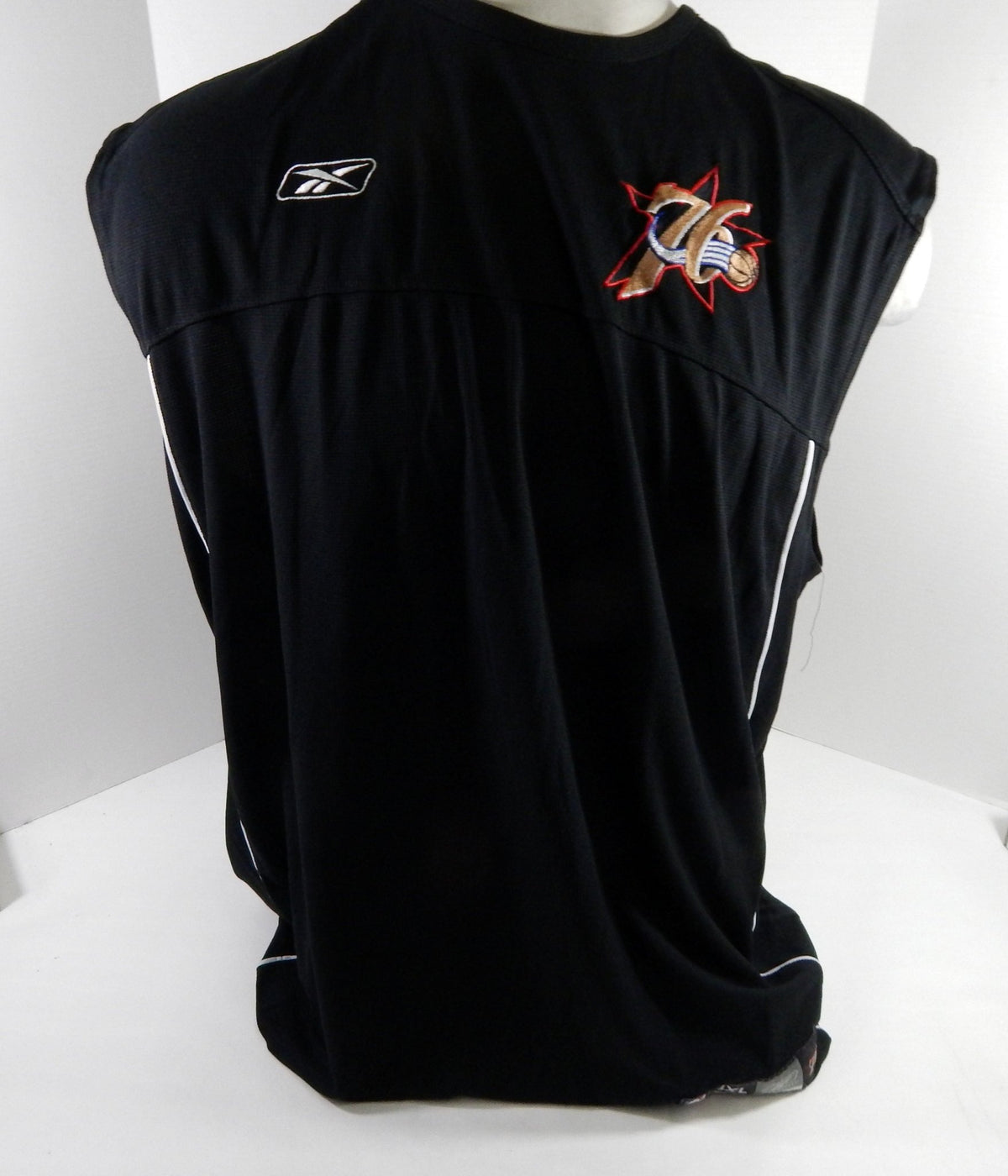2000s Philadelphia 76ers #9 Game Used Black Shooting Shirt 3XL DP64905 - DP64905