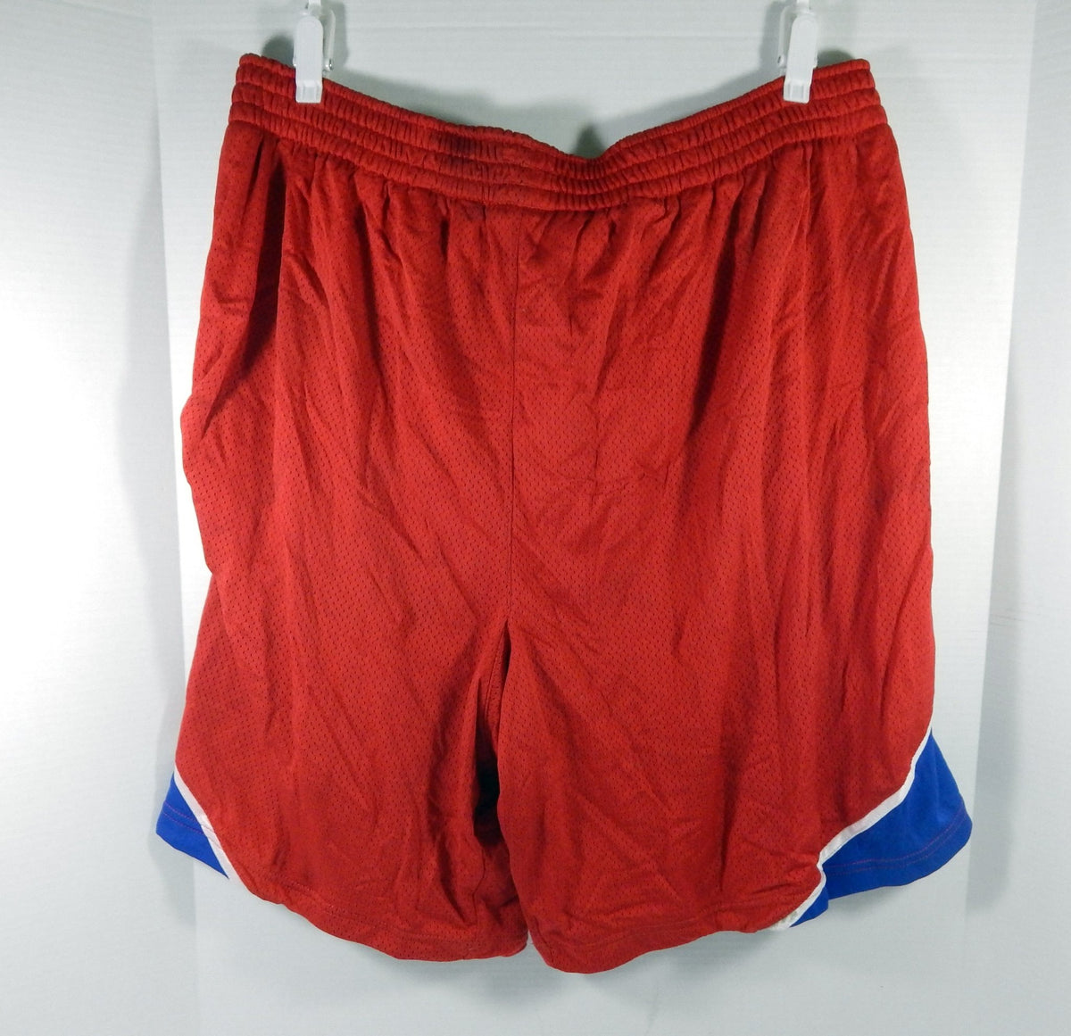 2000s Philadelphia 76ers Game Issued Red Shorts 46 DP58093 - DP58093
