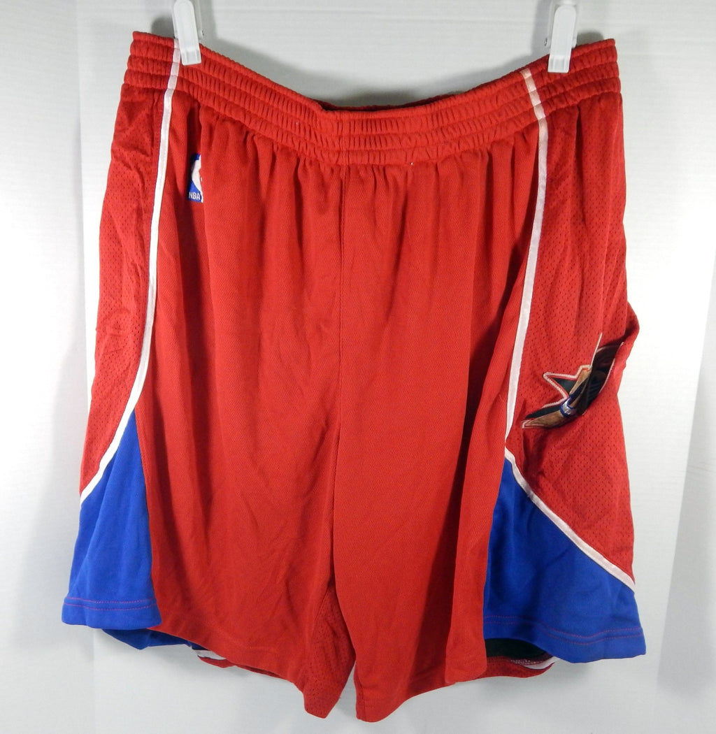 2000s Philadelphia 76ers Game Issued Red Shorts 46 DP58093 - DP58093
