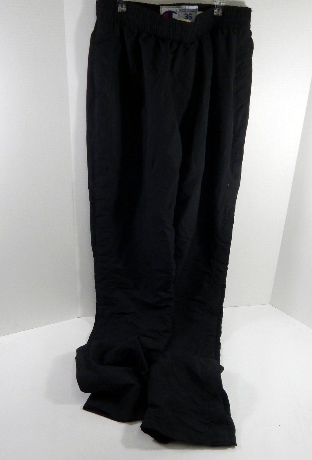 2000s Philadelphia 76ers Game Used Black Tear Away Pants 36 DP61180 - DP61180