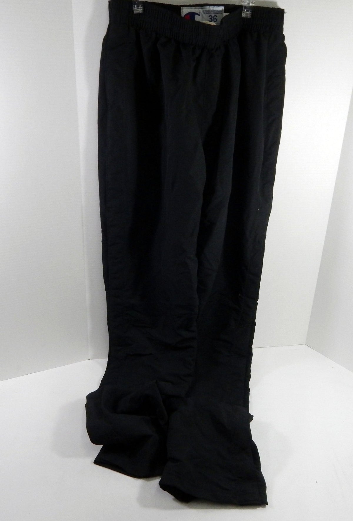 2000s Philadelphia 76ers Game Used Black Tear Away Pants 36 DP61180 - DP61180