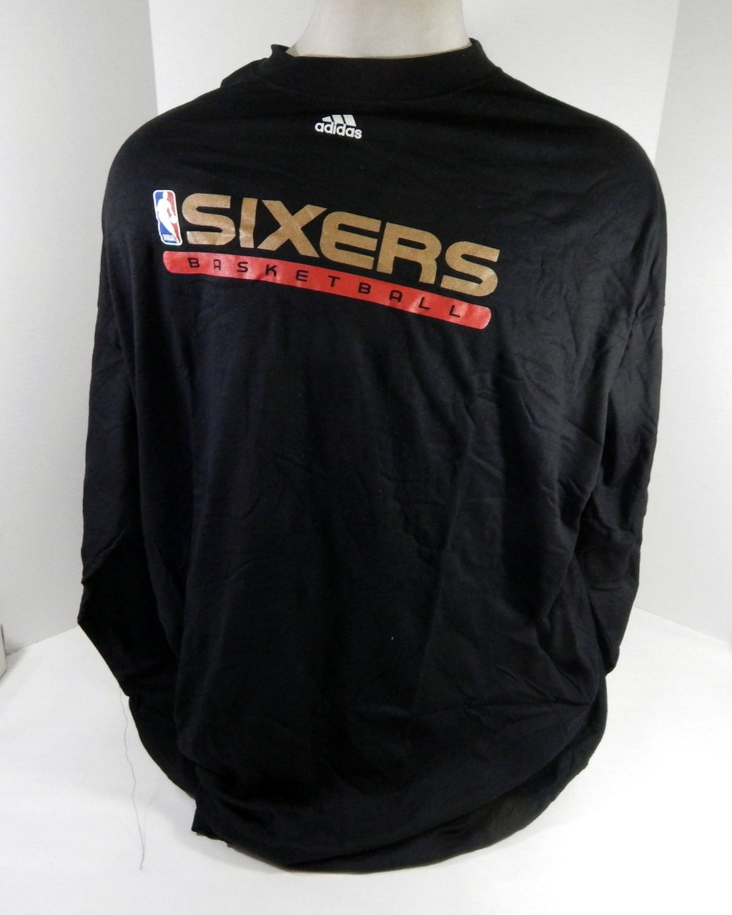 2000s Philadelphia 76ers Team Issued Black Training Shirt 3XLT DP62204 - DP62204
