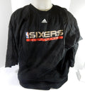 2000s Philadelphia 76ers TeamIssued Black Training Shirt 4XL DP62071 - DP62071