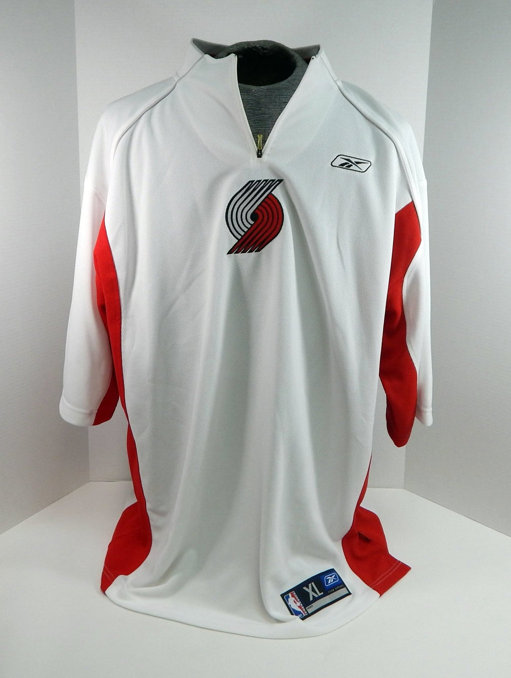 2000s Portland Trailblazers Game Issued White Shooting Shirt XL DP51275 - DP51275
