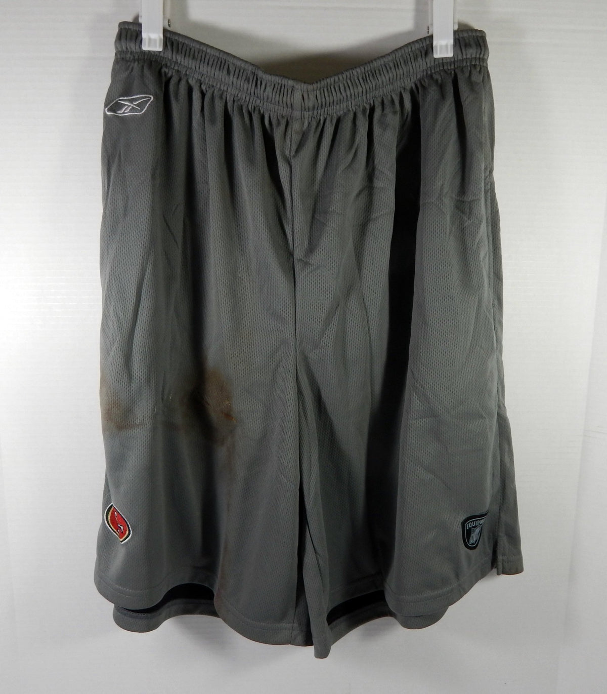 2000s San Francisco 49ers Team Issued Grey Training Shorts L DP58197 - DP58197