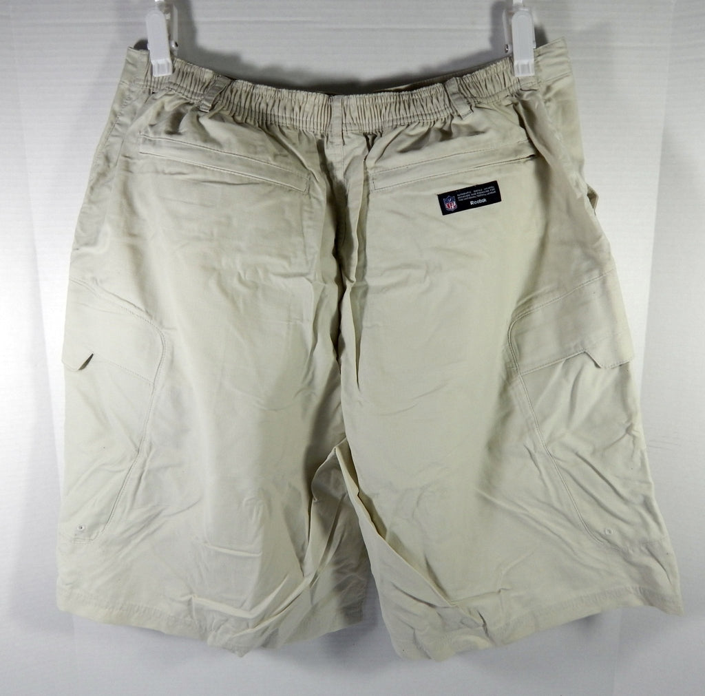 2000s San Francisco 49ers Team Issued White Khaki Shorts XL DP58202 - DP58202