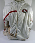 2000s San Francisco 49ers Team Issued White Zip Up Jacket 4XL DP61939 - DP61939