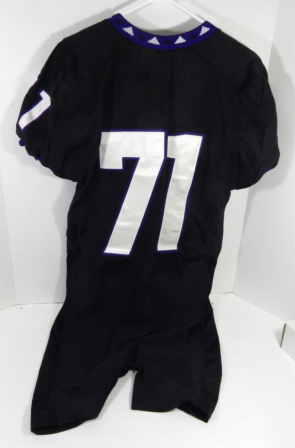 2000s Texas Christian TCU Horned Frogs #71 Game Used Black Jersey NP Rem XXL 800 - DP58800