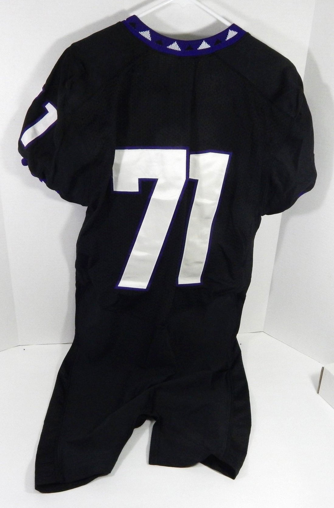 2000s Texas Christian TCU Horned Frogs #71 Game Used Black Jersey NP Rem XXL 800 - DP58800