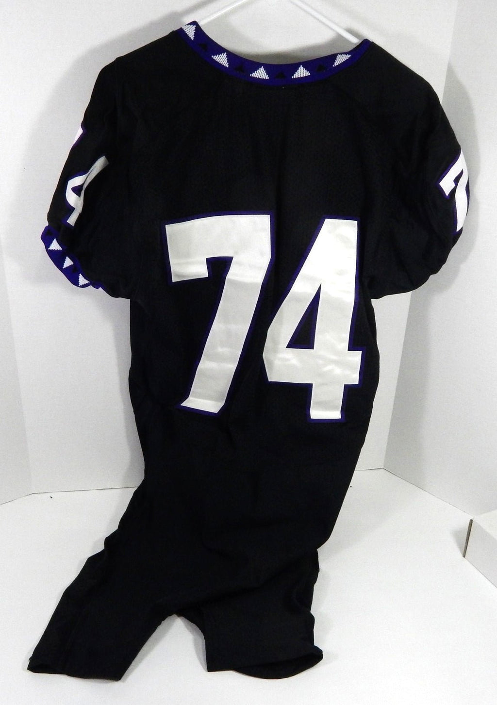 2000s Texas Christian TCU Horned Frogs #74 Game Used Black Jersey NP Rem XXL 799 - DP58799